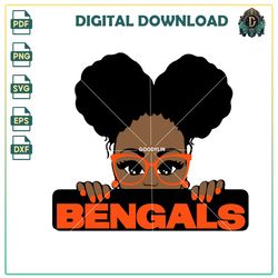 NFL Girl SVG, football Vector, Bengals Vector, Sport PNG, Cincinnati Bengals logo PNG, NFL SVG.