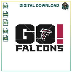 Go Falcons SVG, Falcons NFL SVG, football Vector, NFL SVG, Atlanta Falcons tickets Vector, Sport PNG, Falcons gear SVG.