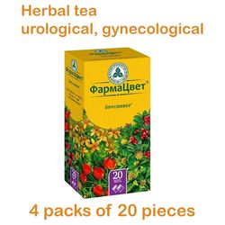 80 pc Herbal mixture for the treatment of cystitis, urethritis, prostatitis, gynecology. Tea for inflammatory diseases