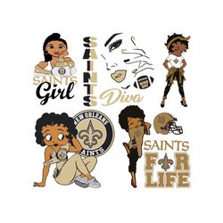 NEW ORLEANS SAINTS SVG,Sport Svg,Black Girl Saints Svg,Saints Sublimation,Catholic Saint Svg,Louisiana Football Png