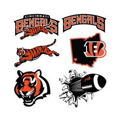 Cincinnati Bengals Svg Bundle, Sport Svg, Bengals Svg, Bengals Design Svg, Football Svg, NFL Logo Svg, Super Bowl Svg, T