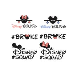 Disney Bound SVG, Disney Squad SVG, Mickey & Minnie Mouse SVG, Magic Kingdom SVG, Family Vacation SVG, Disney SVG