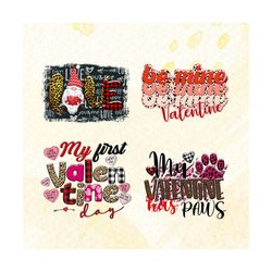 Pattern Love Valentine Day PNG, Be Mine Be Valentine PNG, Funny Cute Valentine PNG, Happy Valentine Day PNG, Quotes PNG