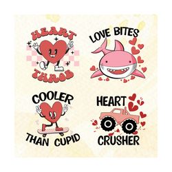 Heart Throb PNG, Shark Valentine PNG, Heart Crusher, Funny Cute Valentine PNG, Happy Valentine Day PNG, Quotes PNG