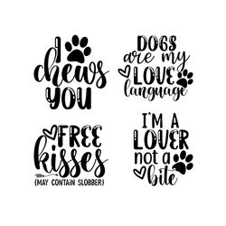 Free Kiss Valentine SVG, I Chews You SVG, Dog Valentine SVG, Funny Valentine SVG, Happy Valentine Day SVG, Quotes SVG
