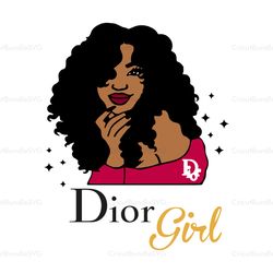 Dior Black Girl Logo SVG, Dior Girl SVG, Dior Logo SVG, Logo SVG, Fashion Logo SVG, Brand Logo SVG