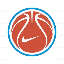 Blue Orange Nike Basketball Logo SVG, Nike Logo SVG, Nike Basketball SVG, Logo SVG, Fashion Logo SVG, Brand Logo SVG