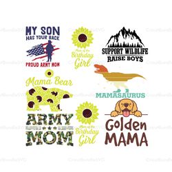 Army Mom Svg, Animal Svg, Mothers Day Bundle Svg, Mom Svg, Mother Svg, Mom Bundle Svg, Mother Png, Golden Mama Svg