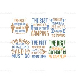 Campers Memories SVG, The Best Camping Memories SVG, Camping SVG, Camping Quotes SVG, Campers SVG