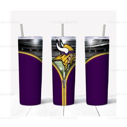 Minnesota Vikings Tumbler, Minnesota Vikings Wrap, Minnesota Vikings Design, Sport Tumbler, Zipper Tumbler Wrap