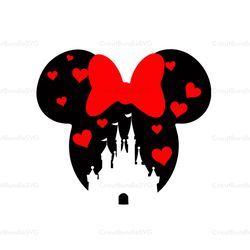 Minnie Head SVG, Magic Kingdom SVG, Magic Mouse SVG, Disney SVG, Disney Characters SVG, Cartoon, Movie Silhouette