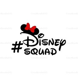 Disney Squad SVG, Minnie Mouse Squad SVG, Magic Mouse SVG, Disney SVG, Disney Characters SVG, Cartoon, Movie Silhouette