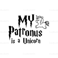 My Patronus Is A Unicorn SVG, Unicorn SVG, Harry Potter Movie SVG, Hogwarts SVG, Wizard SVG, Digital download