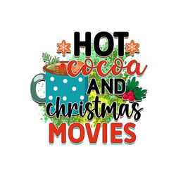 Hot Cocoa and Christmas Movies PNG