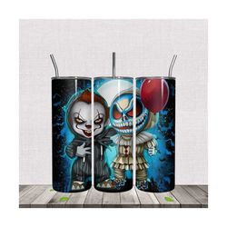 Ghost Bros Stitch Horror Halloween Tumbler Wrap PNG