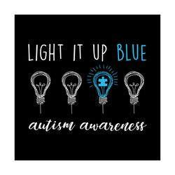 Only One Can Light It Up Blue Bulb Autism PNG