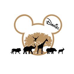 Mickey Mouse Boy Animal Kingdom SVG