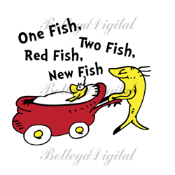Dr Seuss One Fish Two Fish Red Fish New Fish Svg, Dr Seuss Svg, Fish Svg, Cat In The Hat Svg, Dr Seuss Gifts