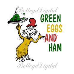 Sam I Am Green Eggs And Ham Svg, Dr Seuss Svg, Sam I Am Svg, Green Eggs Svg, Ham Svg, Cat In The Hat Svg