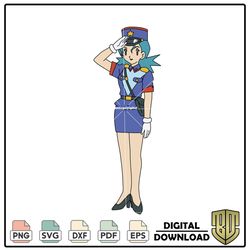 Cartoon Characters Pokemon Officer Jenny SVG Cutting Files