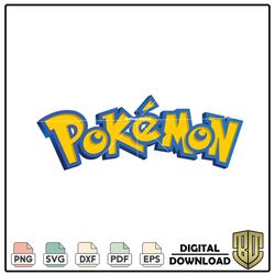 Anime Cartoon Pokemon Logo SVG Vector