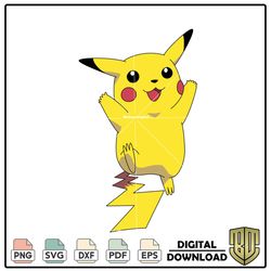 Satoshi Pocket Monster Pikachu Anime Cartoon SVG