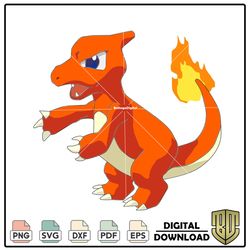 Fire Type Anime Pokemon Lizardo Charmeleon SVG