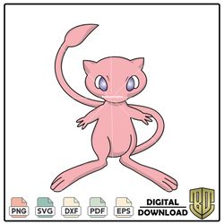 Anime Pink Pokemon Mew Japan Cartoon SVG