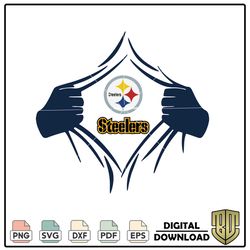 Super Hero Pittsburgh Steelers PNG, NFL SVG, football Vector, Clipart, Pittsburgh Steelers SVG.