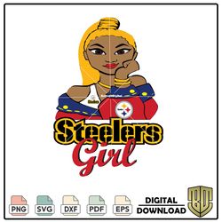 Pittsburgh Steelers Girl PNG, football Vector, NFL SVG, Steelers merchandise PNG, Steelers tickets Vector, news PNG.