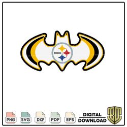 Pittsburgh Steelers PNG, NFL SVG, football Vector, Clipart, Bat Pittsburgh Steelers SVG.