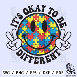 It's Okay To Be Different Svg, Autism Awareness Svg, Autism Svg, Puzzle Piece Svg, Autism Mom Svg, Autism Awareness Png