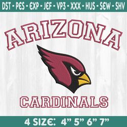 Arizona Cardinals Embroidery Designs, Football Logo Embroidery Designs, NFL Logo Embroidery Designs