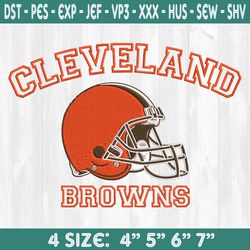 Cleveland Browns Embroidery Designs, Football Logo Embroidery Designs, NFL Logo Embroidery Designs