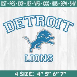 Detroit Lions Embroidery Designs, Football Logo Embroidery Designs, NFL Logo Embroidery Designs