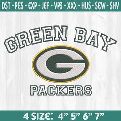 Green Bay Packers Embroidery Designs, Football Logo Embroidery Designs, NFL Logo Embroidery Designs