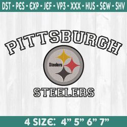 Pittsburgh Steelers Embroidery Designs, Football Logo Embroidery Designs, NFL Logo Embroidery Designs