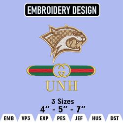 NCAA New Hampshire Wildcats Embroidery Designs, Guc.ci Logo Embroidery Files, Machine Embroidery Pattern