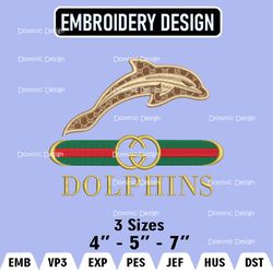 NCAA Jacksonville Dolphins Embroidery Designs, Guc.ci Logo Embroidery Files, Machine Embroidery Pattern