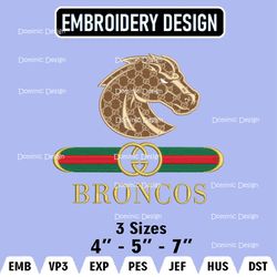 NCAA Boise State Broncos Embroidery Designs, Guc.ci Logo Embroidery Files, Machine Embroidery Pattern