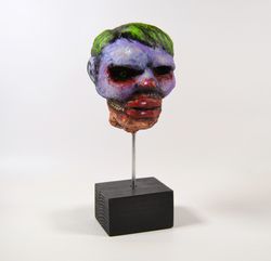 Mr. Kozha Maska. Hand made Sculpture. Erotic, Nude, Zombie art, Mutant Horror Dark art creepy Outsider Art. Acrylic