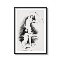 "Tailored Torment" Femme Domme artwork on Matte Paper Art Print