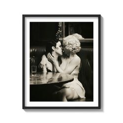 "Two Together. Bold Moments" 1920s Art Deco style Lesbians photography on Matte Paper Art Print