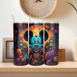 Halloween Mickey Mouse Tumbler, Tumbler PNG, 20oz Skinny Tumbler, Sublimation, Digital Download
