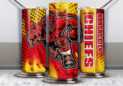 Kansas City Chiefs 3D Inflated 20oz PNG, 3D Inflated Kansas City Chiefs Tumbler Png
