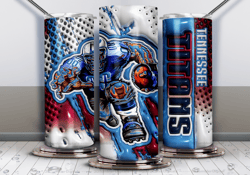 Tennessee Titans 3D Inflated 20oz PNG, 3D Inflated Tennessee Titans Tumbler Png