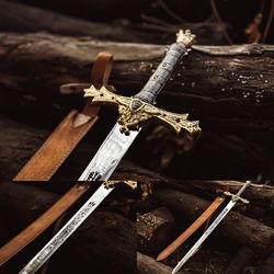 Medieval Sword, Handmade Stainless and Damascus Steel Swords,Viking Swords,LOTR Swords, Hobbit Swords, Gifts for him, Va