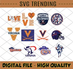 11 Files Virginia Cavaliers Football SVG Files, NCAA Sports svg, football svg, NCAA Team Svg Png