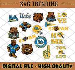 17 Files UCLA Football , Bruins Nation, College Football SVG Files, NCAA Sports svg, football, NCAA Team Svg Png