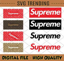 Supreme svg, Superme pattern svg, Louis Vuitton Pattern, Cricut File, SIlhouette Cameo Svg, Png, Eps, Dxf